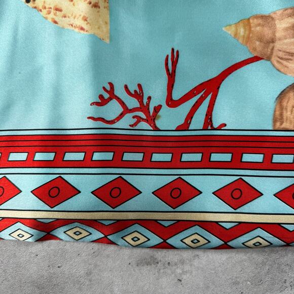 Weezel London silk sleeveless dress sea shell and starfish print mini dress - Picture 5 of 9